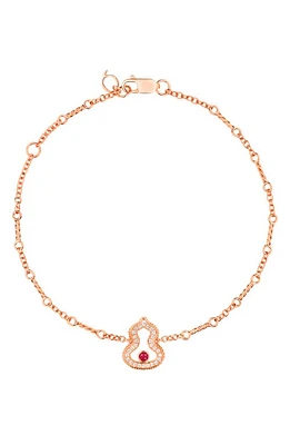 Qeelin Wulu Diamond Bracelet in Rose Gold at Nordstrom