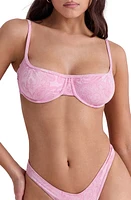 HOUSE OF CB Antibes G-Cup Underwire Bikini Top Pink Paisley at Nordstrom,