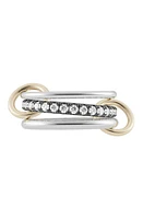 Spinelli Kilcollin Petunia Two-Tone Linked Rings in Silver/Black Rhod/Yel Gold at Nordstrom, Size 7