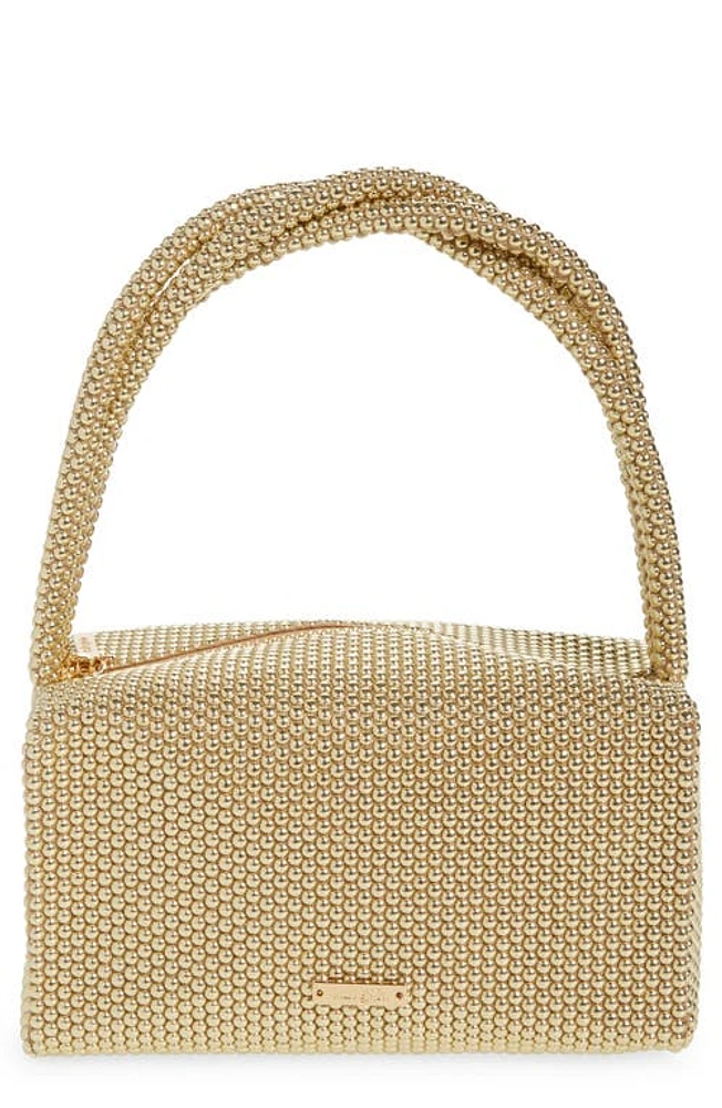 Cult Gaia Mini Sienna Top Handle Bag in Shiny Brass at Nordstrom