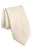 ZEGNA TIES Oasi Linen Tie in Beige at Nordstrom