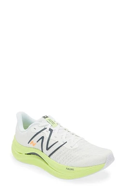 New Balance FuelCell Propel v4 Running Shoe White/Bleached Lime Glow at Nordstrom,