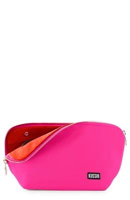 KUSSHI Signature Makeup Bag in Bubblegum Pink/Orange at Nordstrom