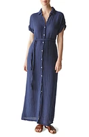 Michael Stars Allen Tie Waist Maxi Shirtdress at Nordstrom,