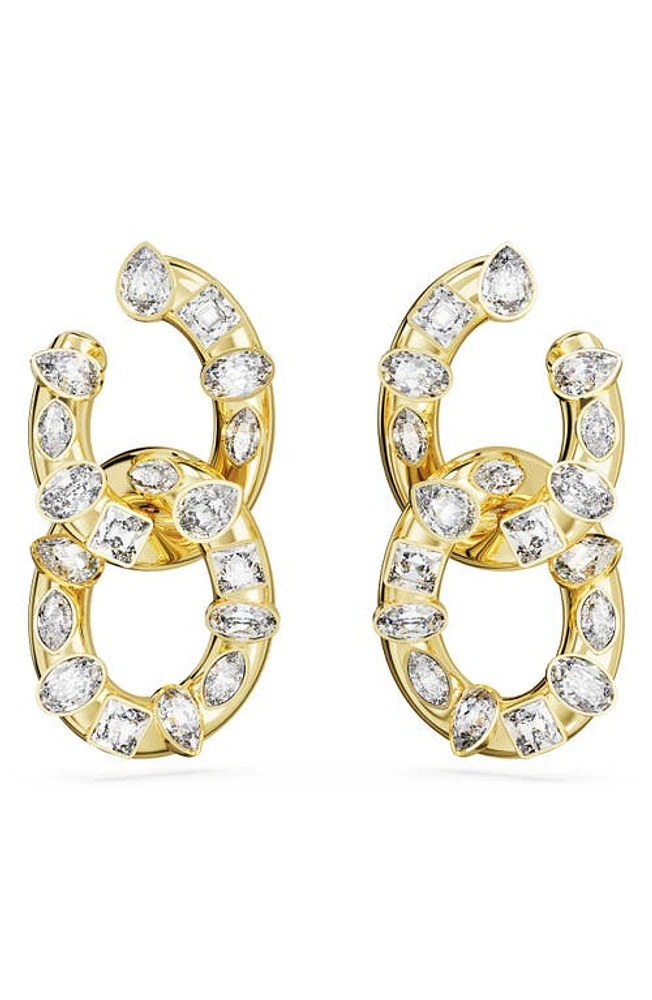 Swarovski Dextera Interlocking Drop Earrings in Gold at Nordstrom