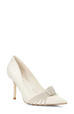 Dune London Beautys Imitation Pearl Pointed Toe Pump Ivory at Nordstrom,