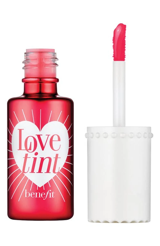 Benefit Cosmetics Liquid Lip Blush & Cheek Tint in Lovetint /Fiery Red at Nordstrom