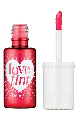 Benefit Cosmetics Liquid Lip Blush & Cheek Tint in Lovetint /Fiery Red at Nordstrom