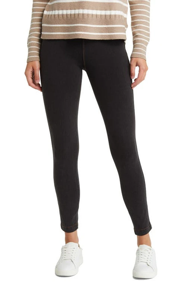 Lyssè Toothpick Denim Leggings Midtown Black at Nordstrom,