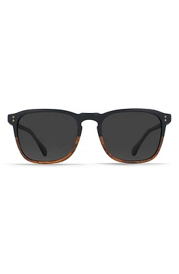 RAEN Wiley 54mm Polarized Square Sunglasses in Burlwood/Black Polar at Nordstrom