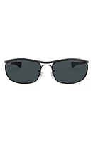 Ray-Ban 62mm Oversize Rectangular Sunglasses in Black at Nordstrom