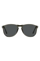 Persol 55mm Pilot Sunglasses in Matte Black /Tort at Nordstrom