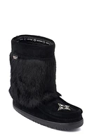 Manitobah Waterproof Boot with Faux Fur Trim in Black at Nordstrom, Size 8