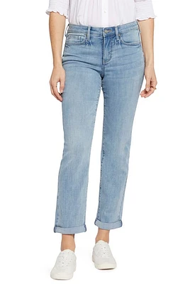 NYDJ Sheri Cuffed Straight Leg Jeans at Nordstrom,