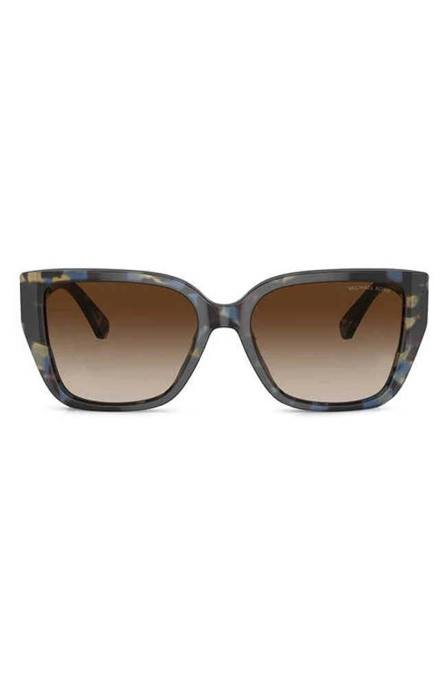 Michael Kors Acadia 55mm Rectangular Sunglasses in Brown Gradient at Nordstrom