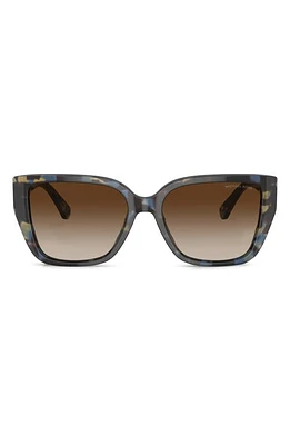 Michael Kors Acadia 55mm Rectangular Sunglasses in Brown Gradient at Nordstrom