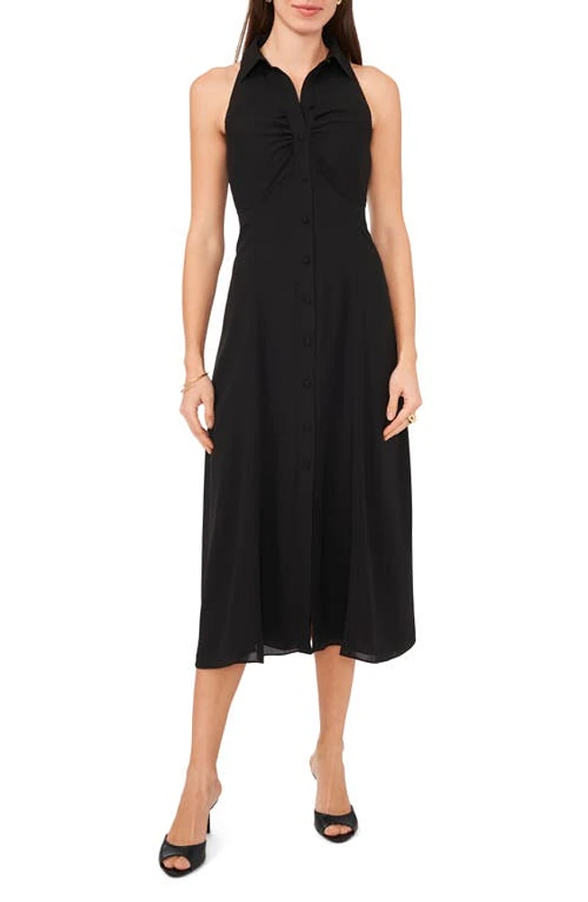 1.STATE Sleeveless Shirtdress Rich Black at Nordstrom,