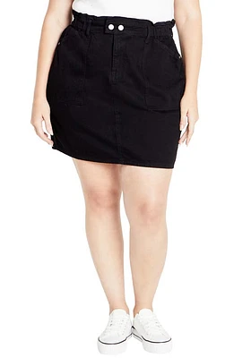 City Chic Cali Denim Miniskirt at