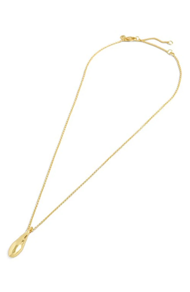 Madewell Molten Pendant Necklace in Vintage Gold at Nordstrom