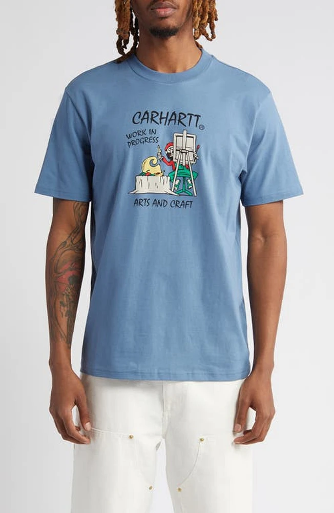 Carhartt Work Progress Art Supply Organic Cotton Graphic T-Shirt Sorrent at Nordstrom,