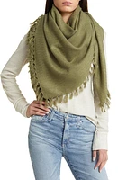 Treasure & Bond Textured Tassel Scarf in Green Sorrel at Nordstrom