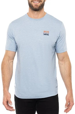 TravisMathew Personal Letter Graphic T-Shirt Heather Ash Blue at Nordstrom,