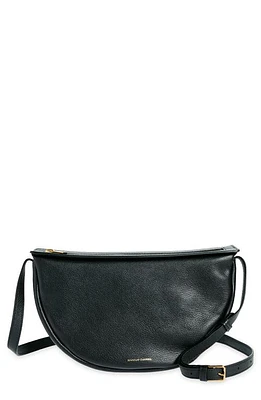 Mansur Gavriel Moon Calfskin Leather Crossbody Bag in Black at Nordstrom