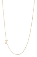 Anzie Diamond Initial Necklace in J at Nordstrom, Size 16 In