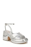 Circus NY by Sam Edelman Isadora Platform Ankle Strap Sandal Soft Silver at Nordstrom,