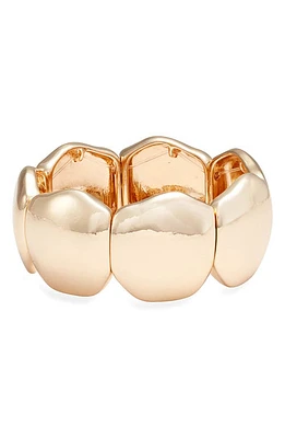 Open Edit Molten Link Stretch Bracelet in Gold at Nordstrom