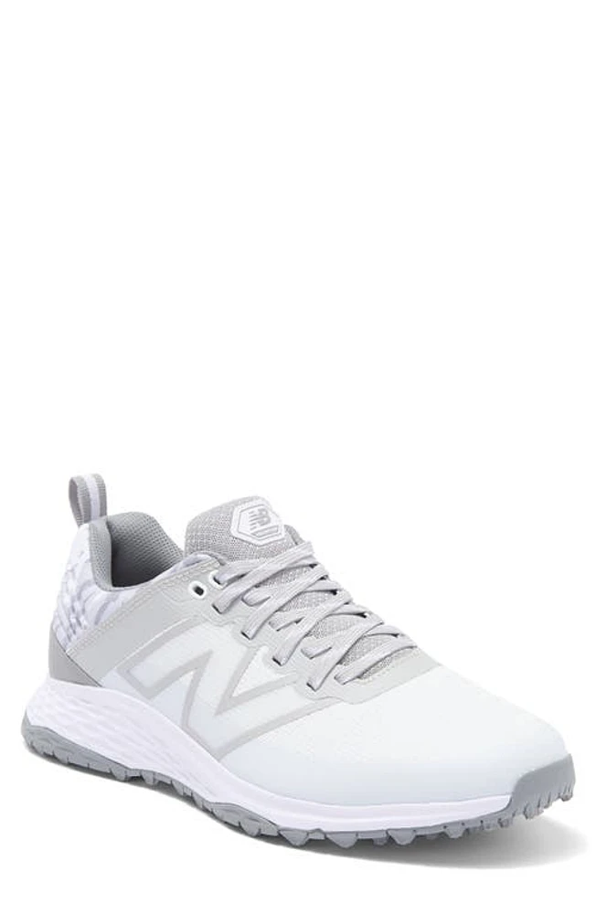 NEW BALANCE Golf Fresh Foam Contend v2 Waterproof Shoe White /Grey at Nordstrom,