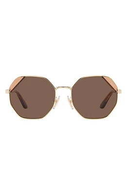 VOGUE 55mm Irregular Sunglasses in Pale Gold at Nordstrom