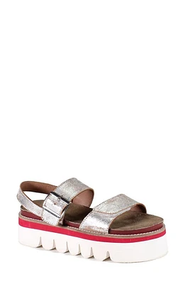 Diba True Roly Poly Platform Sandal Silver at Nordstrom,