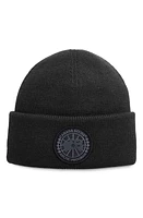 Canada Goose Logo Patch Thermal Merino Wool Beanie in Black at Nordstrom