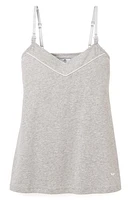 Petite Plume Luxe Pima Cotton Maternity Tank Heather Grey at Nordstrom,