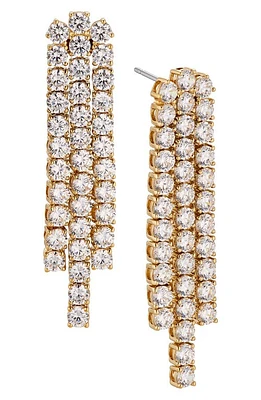 Nadri Tennis Cubic Zirconia Linear Drop Earrings in Gold at Nordstrom