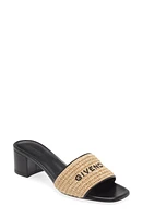 Givenchy Logo Raffia Slide Sandal at Nordstrom,