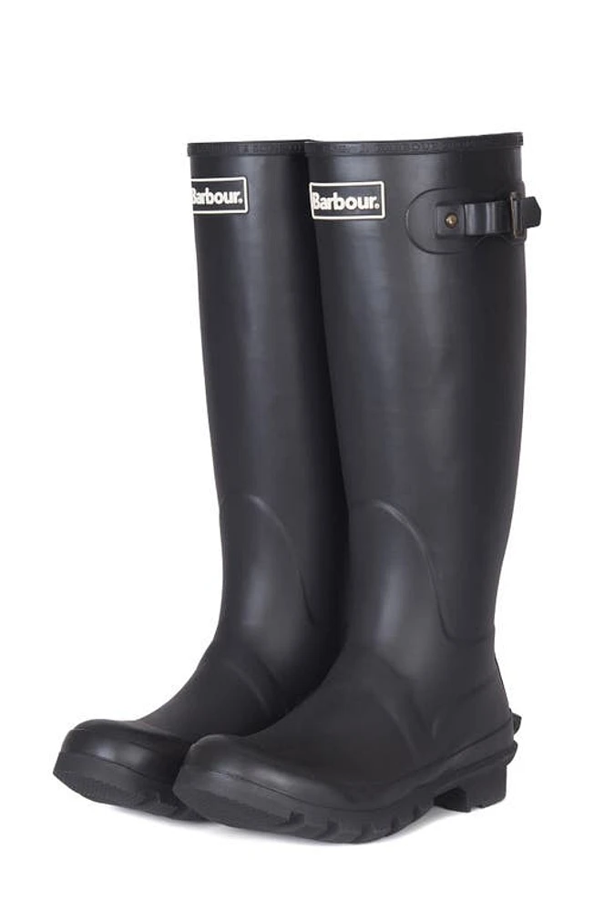 Barbour Bede Rain Boot in Black at Nordstrom, Size 5