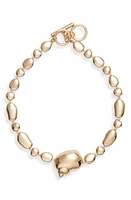 Open Edit Polished Bead Statement Necklace in Gold at Nordstrom