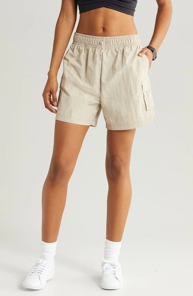 zella Free Form High Waist Nylon Cargo Shorts at Nordstrom,