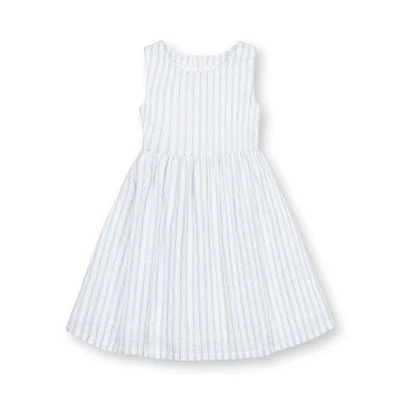 Hope & Henry Girls' Sleeveless Open Back Sundress, Toddler in Riviera Stripe at Nordstrom