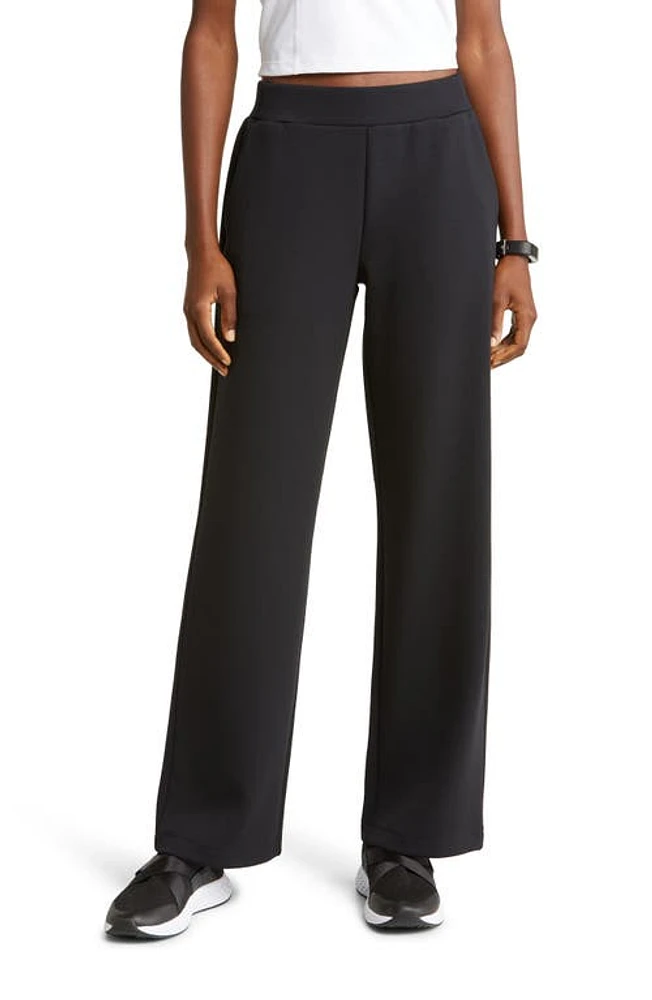 zella Luxe Wide Leg Pocket Pants in Black at Nordstrom, Size Small