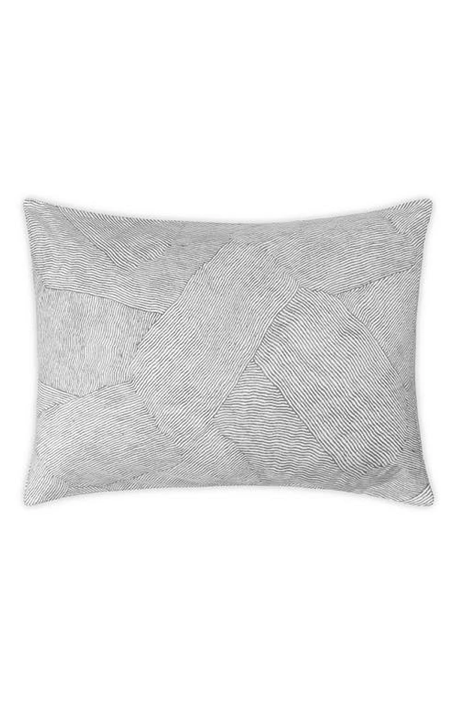 Matouk Burnett Print Pillow Sham in Nickel at Nordstrom