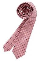 Nordstrom Kids' Hoyte Dot Silk Blend Tie in Pink Hoyte Dot at Nordstrom