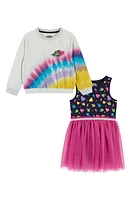 Andy & Evan X Teenage Mutant Ninja Turtles Sweatshirt Tutu Tank Dress Set Pink Multi at Nordstrom,