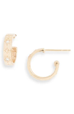 Anzie Starburst Hoop Earrings in Diamond at Nordstrom