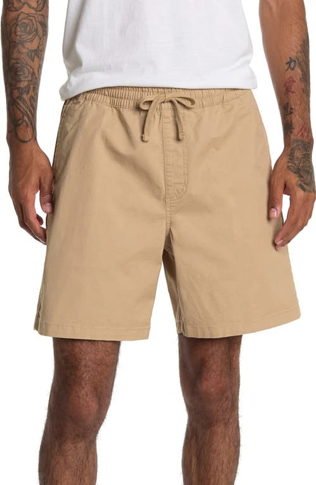 Vans Range Organic Cotton Twill Shorts Khaki at Nordstrom,