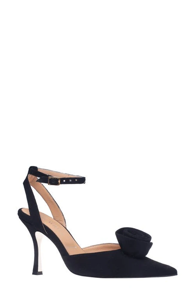 Ron White Grace Weatherproof Ankle Strap Pointed Toe Pump at Nordstrom,