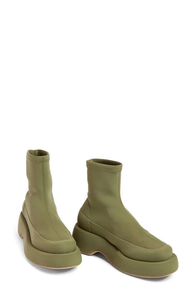 Paloma Barcelo Anne Platform Bootie Khaki at Nordstrom,