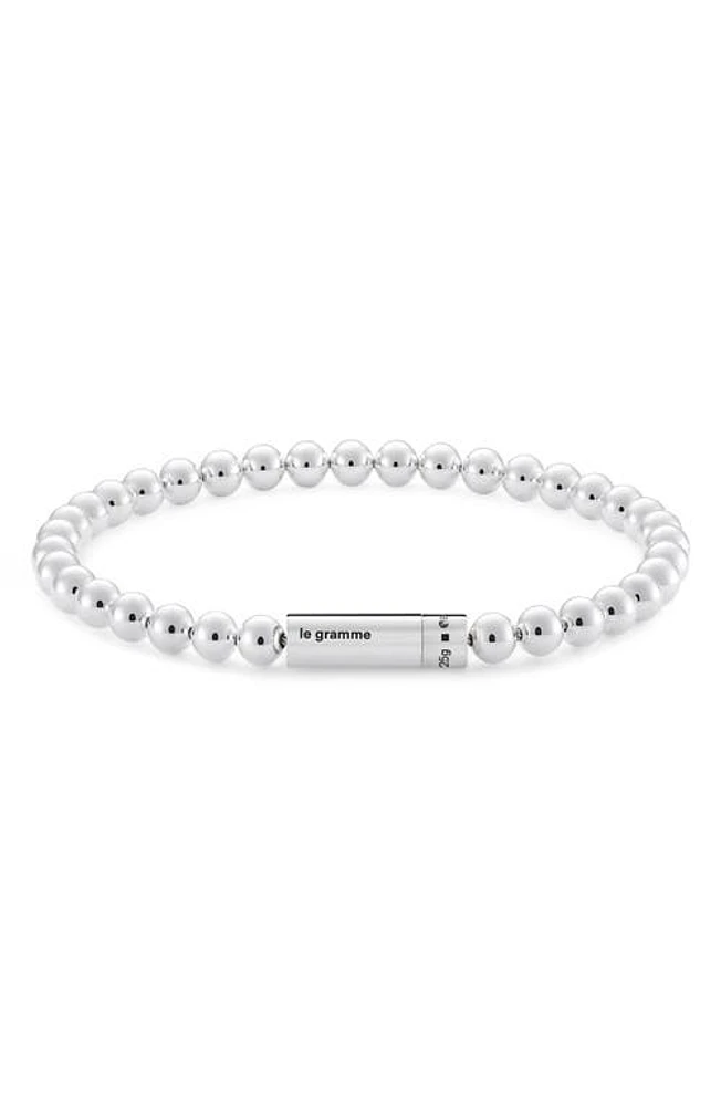 le gramme Men's 25G Sterling Silver Bead Bracelet at Nordstrom, Size 17 Cm